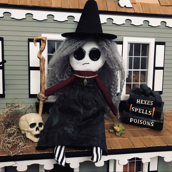 handmade Other - Spooky witch handmade goth art doll
